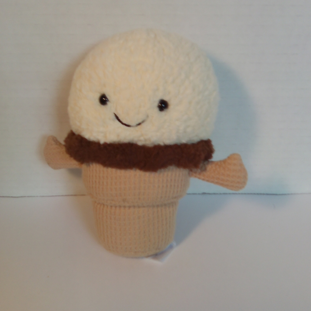 Jellycat Amuseables Vanilla Waffle Ice Cream Cone Plush